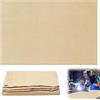 PORFOYO Tappetino ignifugo, 120 x 180 cm, protezione antincendio, colore oro, con occhielli, copertura isolante multiuso per industria, campeggio, barbecue, saldatura, braciere, camino
