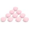 Auped Confezione da 10 pomelli per mobili, rotondi, in ceramica, per cassettiera, per mobili, maniglie in ceramica, per cameretta dei bambini, comò, cucina, armadi, libreria (rosa chiaro)