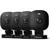 VIM TAG 2,5K Telecamera Wi-Fi Esterno, Videocamera di Sorveglianza WiFi(4P) | 2.4/5GHz, Con Allarme App, Visione Notturna a Colori, Impermeabile IP65, Audio a 2 Vie, Rilevamento del Movimento, Alexa