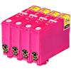 Go Inks 4 cartucce d'inchiostro magenta compatibili per sostituire Epson T1293 per l'uso con stampanti Epson Stylus, Office & Workforce (4 inchiostri)