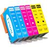 Veson 920XL (2 ciano, 2 magenta, 2 gialle), cartucce d'inchiostro compatibili con HP 920 XL Multipack per Officejet 6000, 6500, 6500A, 7000, 7500A (confezione da 6)