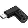 chenyang USB C 65W Connettore, presa DC 4.0x1.7mm ingresso su USB tipo C connettore di alimentazione ad angolo retto da 90 gradi adattatore di ricarica per laptop telefono
