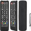 CTRLBETTER Custodia per telecomando in silicone compatibile con Samsung BN59-01175N BN59-01175Q BN59-01175P BN59-01315B TV telecomando copertura protettiva antiurto con cordino (nero)