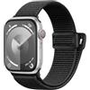 Easuny Solo Loop Cinturino Compatibile con Cinturini Apple Watch 45mm 44mm 42mm 49mm, Nylon Band Sport Elastico Cinturini per Apple Watch SE/iWatch Series 9 8 7 6 5 4 3 2 1 Ultra 2/Ultra, Nero