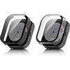 Mayfun 2 Pezzi Cover Compatibile con CMF by Nothing Watch Pro Cover, Sottile Custodia TPU avec Pellicola Protettiva Copertura Complessiva, Anti-Graffio Protezione Case - Nero+Trasparente