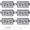 PORFOYO 6 connettori LSA, modulo di collegamento LSA, Cat6 e Cat7, schermati Connection Box, connettore per cavi di posa per riparazione, estendere cavi di rete e installazioni di rete