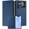 MOJIA Custodia per Oukitel C68 Plus, Resistente a Cadute e Graffi, Alta Qualità PU Pelle Stile Portafoglio Cover Folio con Chiusura Magnetica. Dark Blue