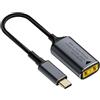 chenyang DC Power to USB C, connettore USB C maschio a DC Thinkpad X1 PD 140W 5V/9V/20V cavo adattatore in nylon intrecciato a ricarica rapida
