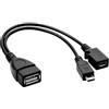 Joynine Cavo OTG,Adattatore Micro USB a USB con OTG,Cavo OTG Compatibile con Dispositivi Streaming e Multimediali,Adattatore OTG,OTG Multifunzionale per Telefoni Cellula