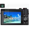 HUIPUXIANG G7X Protezione Pellicola per Canon G7 X Mark III Digital, [3 pezzi] LCD Pellicola di vetro temperato 0,3 mm ad alta definizione 9H Durezza