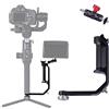 DF DIGITALFOTO Gimbal Accessori Maniglia Grip New L Staffa per Monitor di Montaggio con Bean Grip, Compatibile con DJI RS5/RS4/RS3/RS2/RONIN S & S2 & SC2 ZHIYUN Gru 2 & 2S/MOZA Air2/Feiyu