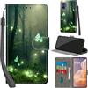 Haninsuze Cover per Motorola Moto G85 5G Custodia Cover Pelle Libro Portafoglio con Porta Carte Magnetica Protezione Antiurto Cuoio Flip Case Custodia Cover per Motorola G85 5G, Farfalla