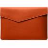 HinZann 13-14 Pollici Custodia PC Portatile per MacBook Neo/MacBook Air 13 M5/M4/M3/M2/M1 / MacBook Pro 14 M5/M4/M3/M2/M1 Pro/Max, 13 13,3 14 Pollici Borsa Porta Pc Leggera in Pelle - Arancia