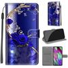 KENHONER Custodia per Samsung Galaxy A40, Farfalla | Portafoglio Pelle PU, Magnetica, Resistente Agli Urti, Scomparto Carte Credito, Pieghevole, Flip Libro, Motivo