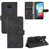 COMPATIBILE con LG K40S / / LM-X430 X430HM X430EMW 6.1 Custodia Cover Case Stand Flip Magnetica Libro Gel protezione Silicone TPU Portafoglio Eco Pelle Porta Carte (Nero)
