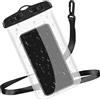 Weewooday Custodia Impermeabile per Smartphone Custodia per Telefono IPX8 Borsa Subacquea con Cordino Cover per Cellulare a Tenuta Stagna per la Maggior Parte di Telefoni Fino a 6,7 Pollici, Nero