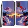 Haninsuze Cover per Samsung Galaxy A21s, Portafoglio PU Pelle, albero rosa | Interno TPU Antiurto, Anti-Graffio, Fessura per Schede, Supporto Stand, Design Libro, Flip