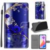 KENHONER Cover Compatibile con Honor X6a, Premium Pelle PU Portafoglio Flip Libro Custodia per Honor X6a [Protezione Completa] - Farfalla