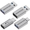 chenyang Confezione da 4 blocchi dati USB PD 10 W/100 W adattatore di ricarica rapida supporta la protezione dei dati, impedisce il furto di dati e la difesa dell'hacking