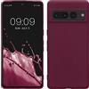 kwmobile Custodia Compatibile con Google Pixel 7 Pro Cover - Back Case per Smartphone in Silicone TPU - Protezione Gommata - viola bordeaux