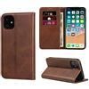 Copmob Cover iPhone 11,Custodia iPhone 11,Flip Portafoglio Custodia in Pelle,[4 Slot][Supporto Stand][Chiusura Magnetica],Caso Cover Libro Custodia Cover per iPhone 11 - Marrone Scuro