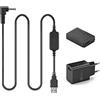 Raeisusp Cavo USB 5V ACK-E12 Adattatore + DR-E12 LP-E12 Batteria Dummy + Kit Adattatore QC3.0 per Canon Canon EOS M EOS M2 EOS M10 EOS M50 EOS M100 M200 Kiss M, Kiss M2 EOS M50 Mark II