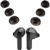 kwmobile 6x Auricolari di ricambio compatibile con JBL Live Pro 2 TWS - Gommini sostitutivi per cuffie In-Ear in Silicone TPU