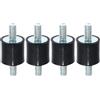 A ABSOPRO 4Pz Isolatore Supporto Anti Vibrazione 15x15mm Per Auto