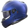 LS2, Casco Moto Modulare STROBE II SOLID Matt Navy Blue, XS