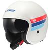LS2, Casco Moto Jet SPITFIRE II RETRO White Blue Red, M