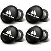 MARLOAR Porta Pettorale Magnetico per Running, Magneti Pettorale per Corsa, Trail, Maratona e Triathlon, Fissaggio Sicuro Senza Spille, Pack 4 e 6 (Nero Pack 6)