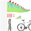MINGJAY Bandierina di Sicurezza,Bandiera per Bicicletta,Gagliardetto per Bicicletta,Bandierina da Bicicletta di Sicurezza,Bandierine per Bicicletta Rimorchio,per Ragazzi e Ragazze