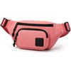ENERGY GROUP Marsupio Unisex Uomo Donna, Impermeabile con 3 Tasche Zip, Cintura Regolabile, Borsa a Vita Sportiva per Viaggio, Corsa, Trekking, Camminata, Tempo Libero e Città - Rosa Antico