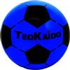 CUCUBA Pallone di Gomma Da Acqua Volley Pallamano Pallanuoto da Allenamento o Partita Diametro 22,5 cm Nero Azzurro Size 5 - Peso 130 grammi