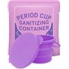 Pixie Cup Pixie contenitore sterilizzante compatto per coppetta mestruale - pieghevole, riutilizzabile e adatto al microonde per coppette e dischi