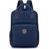 YOODI 40x30x10cm Lufthansa KLM Air France Zaino da Viaggio Aereo Bagaglio a Mano Impermeabile Oxford 12L Zainetto Porta Pc 14 Pollici Donna Uomo Zaini Casual Backpack, Scuola, Breve Viaggio, Blu Navy