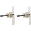 YUCKMZ 2 pezzi di ricambio per ricircolatore passante, compatibile con Bosch MUM4/MUM8 MUZ8DS1, MUZ4DS2, MUZ4DS3 robot da cucina 00091027 091027
