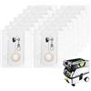 YTUGIL Confezione da 12 sacchetti per aspirapolvere compatibili con gli aspirapolvere Festool CT Mini/CT Midi/CT Midi I/CTC Mini/Midi/CT 15, prodotti a partire dal 2019, sacchetti per aspirapolvere a grande