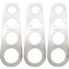 UILYNIU 3 Pezzi Dosaspaghetti in Acciaio Inox, Misura Spaghetti, Dosaspaghetti Dosatore con 4 Fori di Misurazione, Misuratore di Spaghetti, Utensile da Cucina per Misurare la Pasta (Argento)