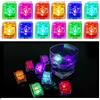 Pwsap 12 Pezzi Luminous ice, Luminoso Ice Subacquee Forma Cubetti di Ghiaccio, Luci Multicolore Sensore Liquido Cubo Ghiaccio LED Ice Cube Adatto per Bar, Balli, Ricevimenti, Feste, Matrimonio, Compleanno