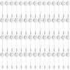 M METERXITY 60-Pack Spilla A Farfalla Piatta Rotonda, Spille Boutonniere In Lega Fai Da Te Per Abiti/Cravatta/Sciarpa, Spilla Da Balia Sicura A Ago Per Spilla Grezza [50mm, Tono Argento]