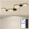 BAYHT Plafoniera LED Soffitto, 62W Lampada da Soffitto con Matter Compatibile con HomeKit, Alexa, Google e IFTTT, Moderna Plafoniera Intelligente per Soggiorno, Camera da Letto, Sala da Pranzo