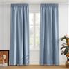 PONY DANCE Tende Camera da Letto Moderna Tenda Oscurante da Interno Finestra Curtains Termiche Isolanti per Casa con Fettuccia 2 Pezzi 140x300 CM, Blu Vintage