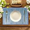l&j Tovagliette di bambù per tavolo da pranzo, Tovagliette Americane Legno di Bamboo Set di 4-2, Stain-Resistant, Heat-Resistant Place Mats, Durable e Robust Dining Place Mats per tavolo da cucina (2)