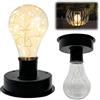SKIKHN Ricambi per Luci Solari 2 Pezzi, 8 cm Ricambio Lampada Solare, Pannello Solare di Ricambio, Lampadina Solare a LED, per Decorazione da Giardino, Lanterna, Decorazione Fai da Te (Nero)