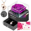 ADDWel Rosa Eterna con Carillon e Collana - I Love You Regalo Donna, Idea Regalo per Lei per San Valentino Festa della Mamma Anniversario Compleanno e Natale Perfetta per Mamma o Moglie