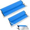 Leikurvo Set di 2 spatole da 25 cm + 40 cm, con impugnatura ergonomica, lame per skimming flessibili, utensili da parete per utensili da gesso, colore: blu