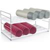 HONZUEN Organizzatore Bottiglie Acqua, Portabottiglie Acqua, Portabottiglie a Scomparsa da 27-42 cm, per Riporre Bbottiglie D'acqua Sportive in Metallo, Bottiglie di Soda,Ripostiglio Della Cucina
