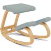 Varier Balans Sedia ergonomica in legno Marrone/verde chiaro Posizione di movimento Ufficio Ufficio Formazione Home Office 10 anni Garanzia della Qualità