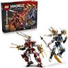 LEGO NINJAGO Mech Titanici Gemelli - Giocattolo Ninja con 2 Action Figure e 3 Minifigure tra cui Kai e Nya - Decorazione Cameretta - Regalo per Bambini da 12 Anni in su e per i Fan Adolescenti - 71870
